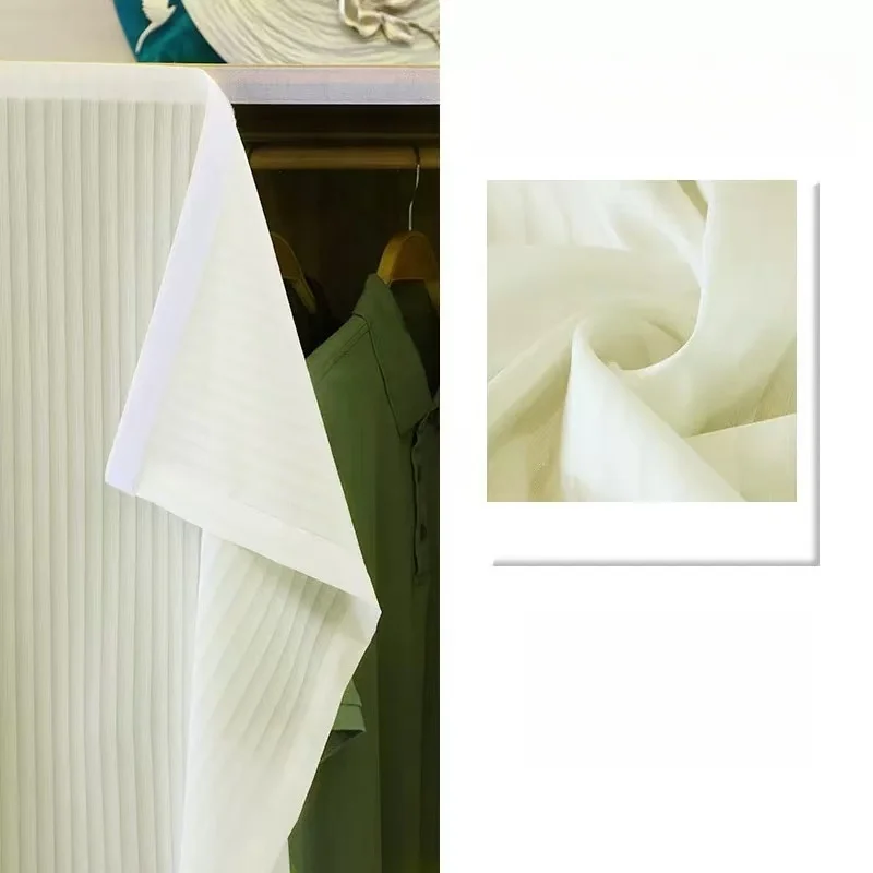 1 Stück Kleiderschrank-Staubschutzvorhang, Klettverschluss-Netzvorhang für Wohnzimmer/Küche, transparente Trennwand