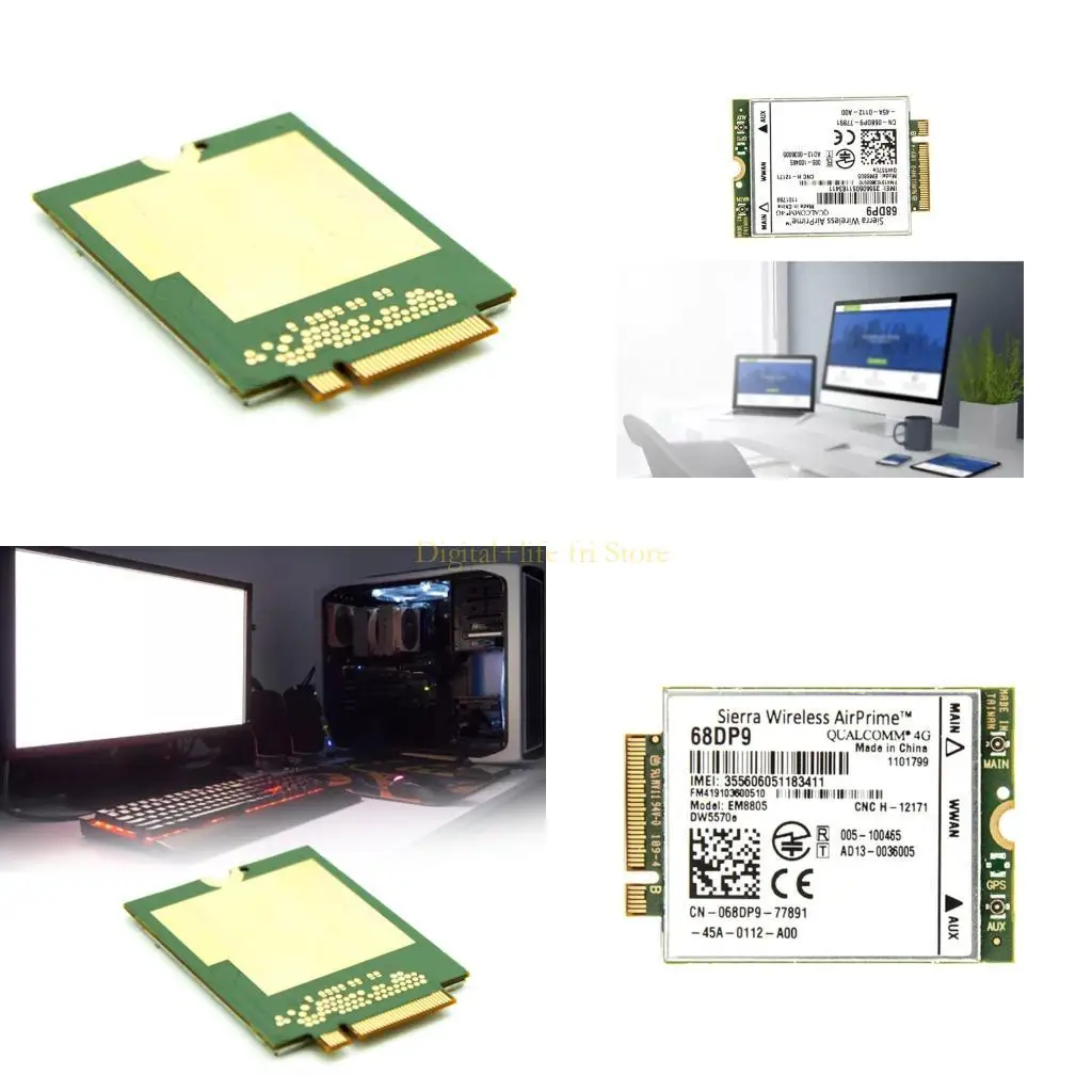 

E06D Fast 4G Internet Card AirPrime EM8805 WWAN Card for E5250 E5450 E7250 E7270 for Venue8 and 11pro