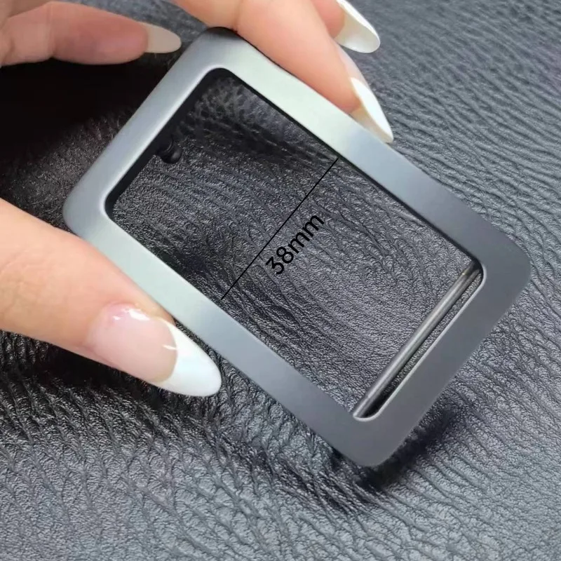 التيتانيوم النقي حزام مشبك 3.5 سنتيمتر واسعة شقة دبوس مشبك 3.8 سنتيمتر غير قابل للصدأ التيتانيوم معدن المضادة للحساسية الرجال النساء تنوعا حزام مشبك #4