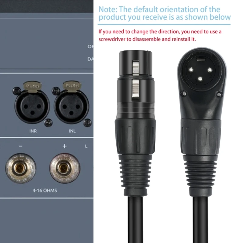 Multifunctional 7 Position Adjustable Aux Cable Right Angle Male to Female AUX Wire Adapter Line for Mixer Dropship