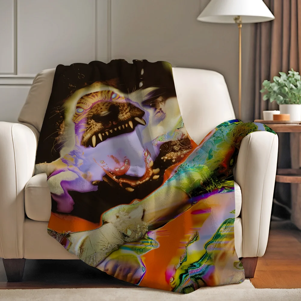 بطانية غبية للمغنية إيما لويز ناعمة وصديقة للبشرة لسرير الأريكة ومفرش سرير قيلولة لحاف جميع المواسم #5