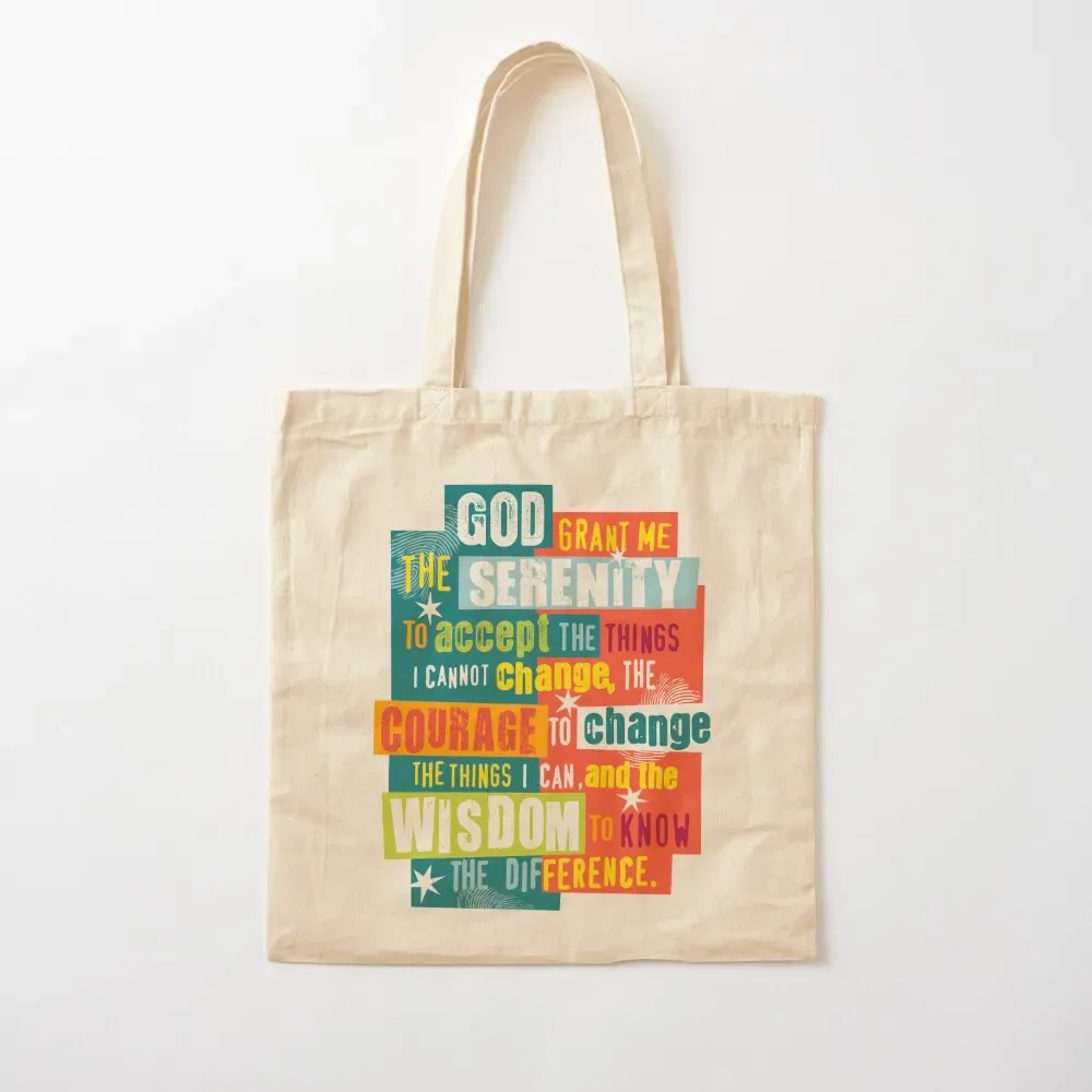 Serenity Prayer Original Graphic design Tote Bag hand bags personalized tote bag Bag