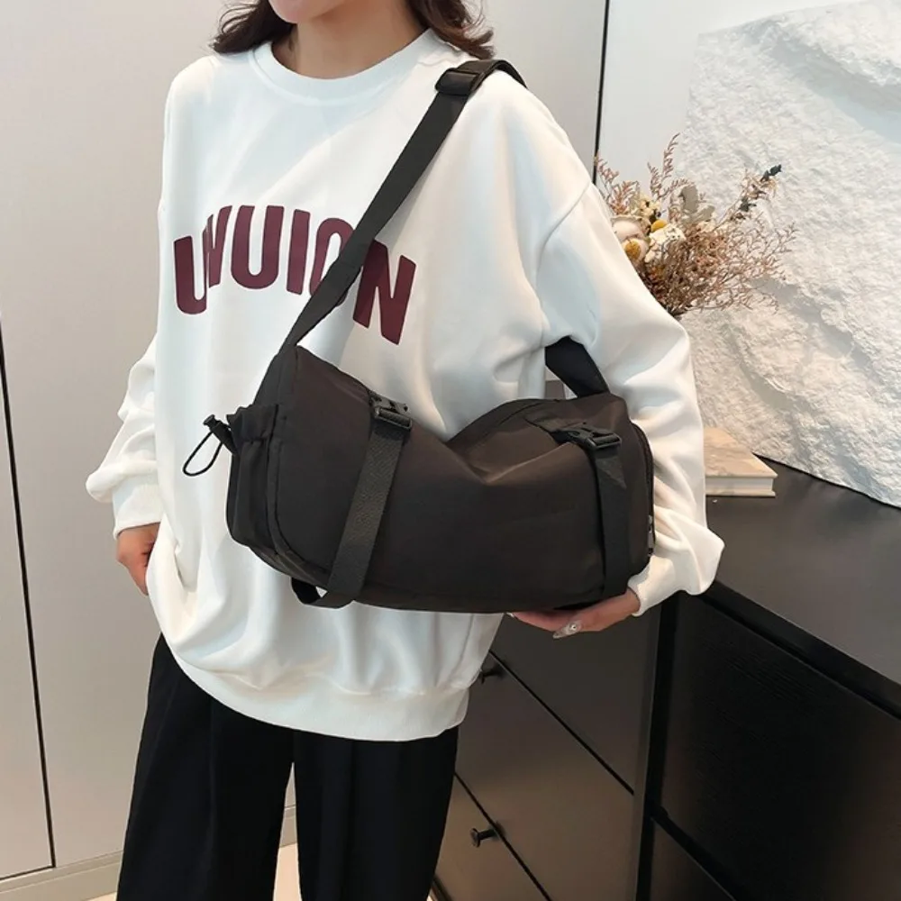 

Модная нейлоновая парусиновая сумка через плечо для хранения Harajuku, спортивная сумка через плечо, большая вместительная сумка-мессенджер для йоги