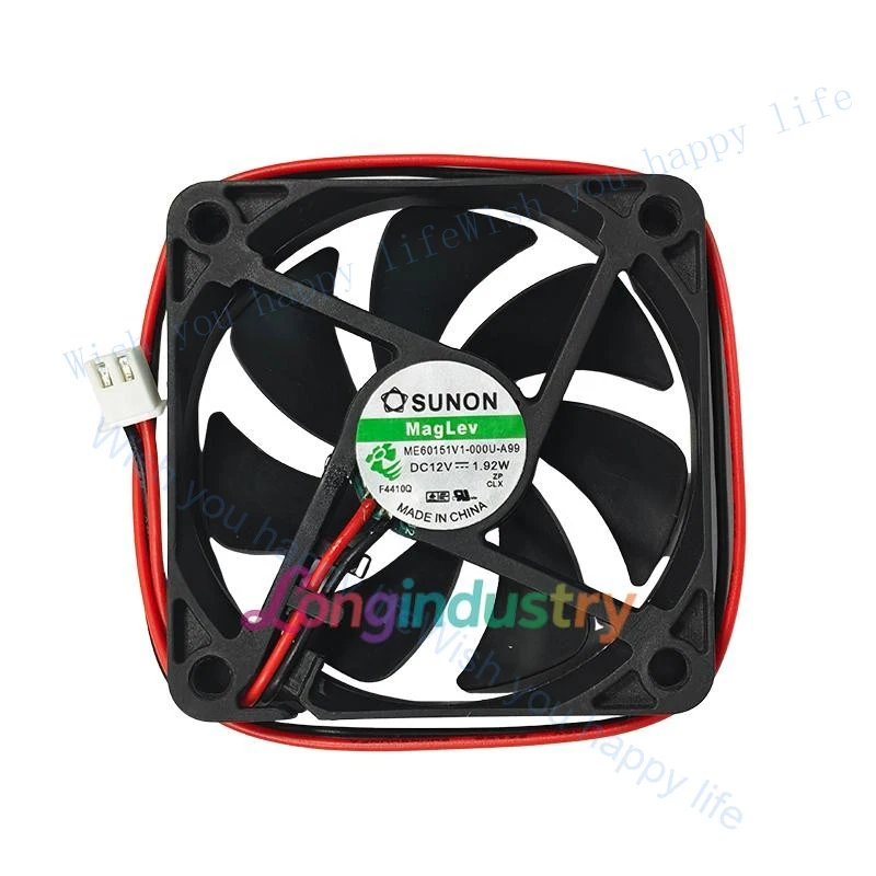 

V+ для 1 шт. Новый вентилятор охлаждения ME60151V1-000U-A99 6015 DC12V 1.92W 6CM 2Pin