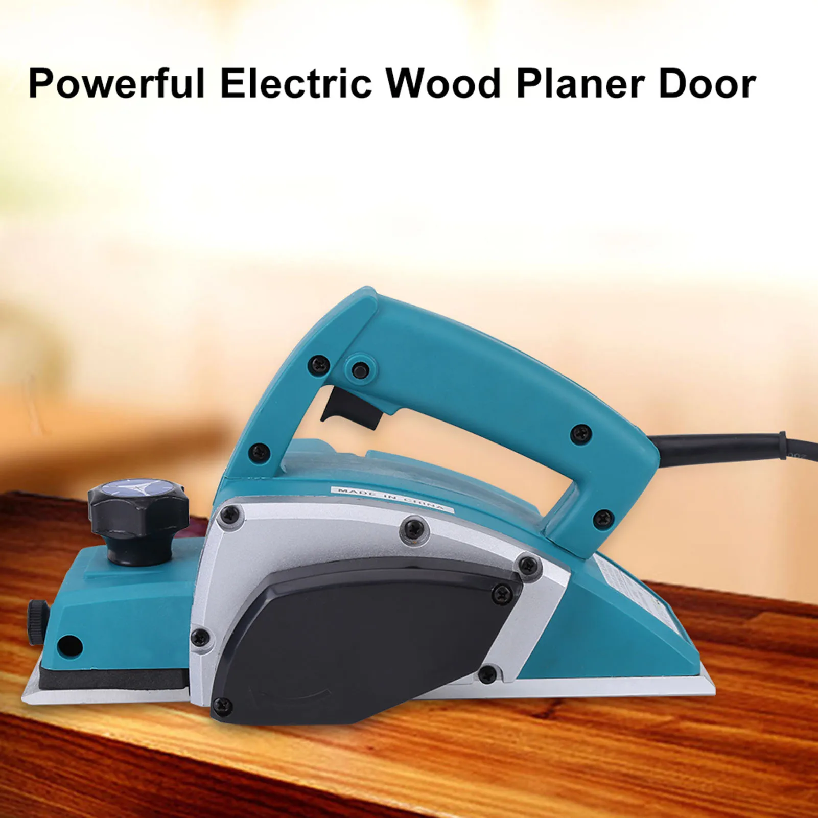 Portable Electric Wood Planer Hand Held Woodworking Power Tool for Home Furniture Handheld Planer Woodworking Tool Wood Planer