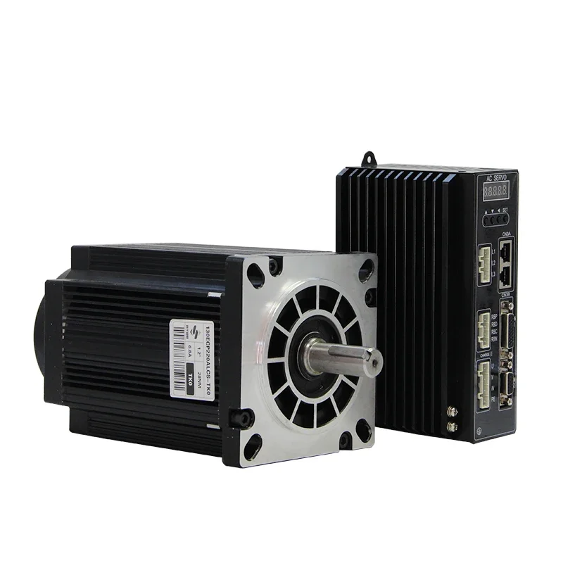 130ECP220ALC-TK0 Stepper Motor Three-phase Encoder Servo 130 Digital Display Driver Set 35NM