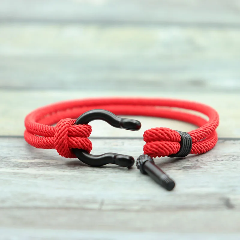 Unique Vachette Clasp Wrist Man Bracelet Apparel Accessories Detachable Bilayer Grade A String Braslet Outdoor Sport Homme Joias