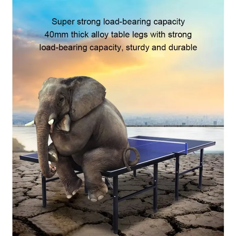 2027 Wholesale Full Size Foldable Sport Table Tennis Table with Waterproof Wheel Indoor/Outdoor Movable Design