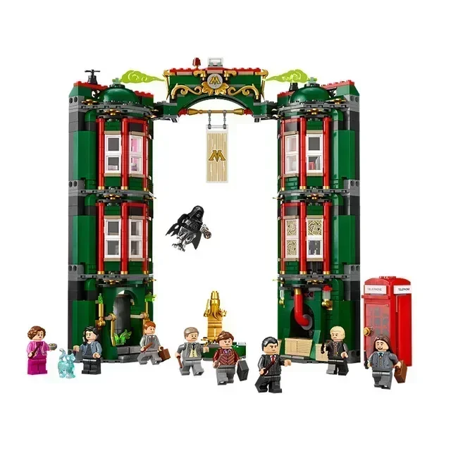 Ritterbus Quidditch-Wettkampf-Zimmer-Modell Baustein-Set Anime-Buch-Spielzeug für Geburtstagsgeschenke