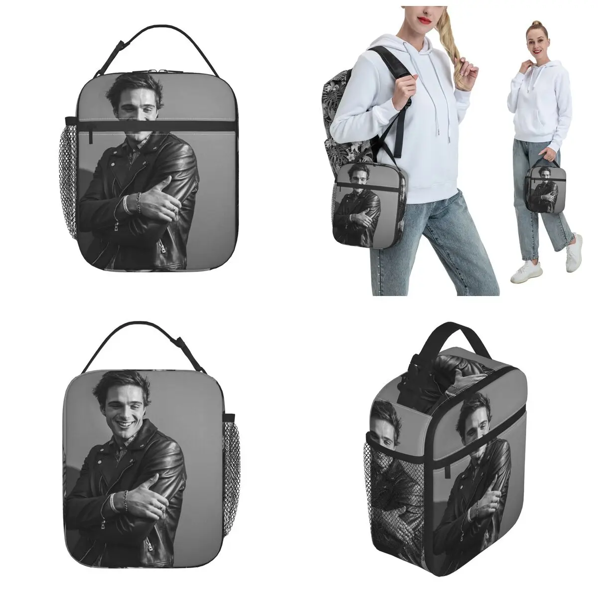 Insulated Lunch Tote Bag Vintage Jacob Elordi Popular Product Movie Storage Food Box Multifunction Cooler Thermal Bento Box