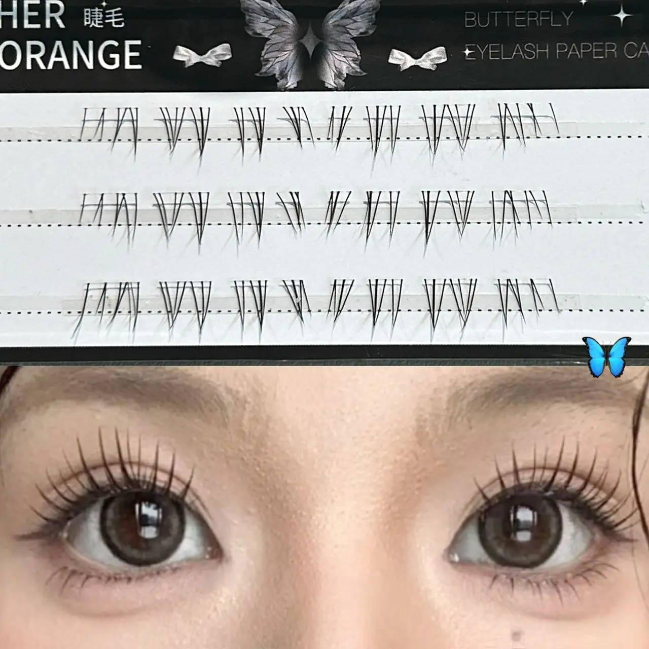 Herorange Diamond Clear Band Lower Lashes 24 80 Bundles 5-7mm Natural Layered Curly Beginner Friendly Daily Photo Makeup
