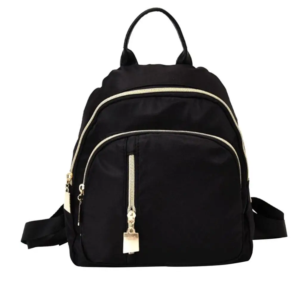 

Women's Bag Fashion Women Nylon Solid Color Backpack Travel School Shoulder Bags Handbag