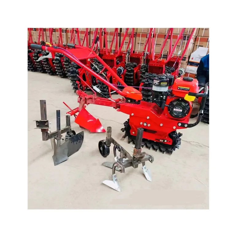 Mini Chain Track Micro-tiller Crawler Cultivator Mini Type Light in Weight Cultivator Rotary Tiller With Good Price