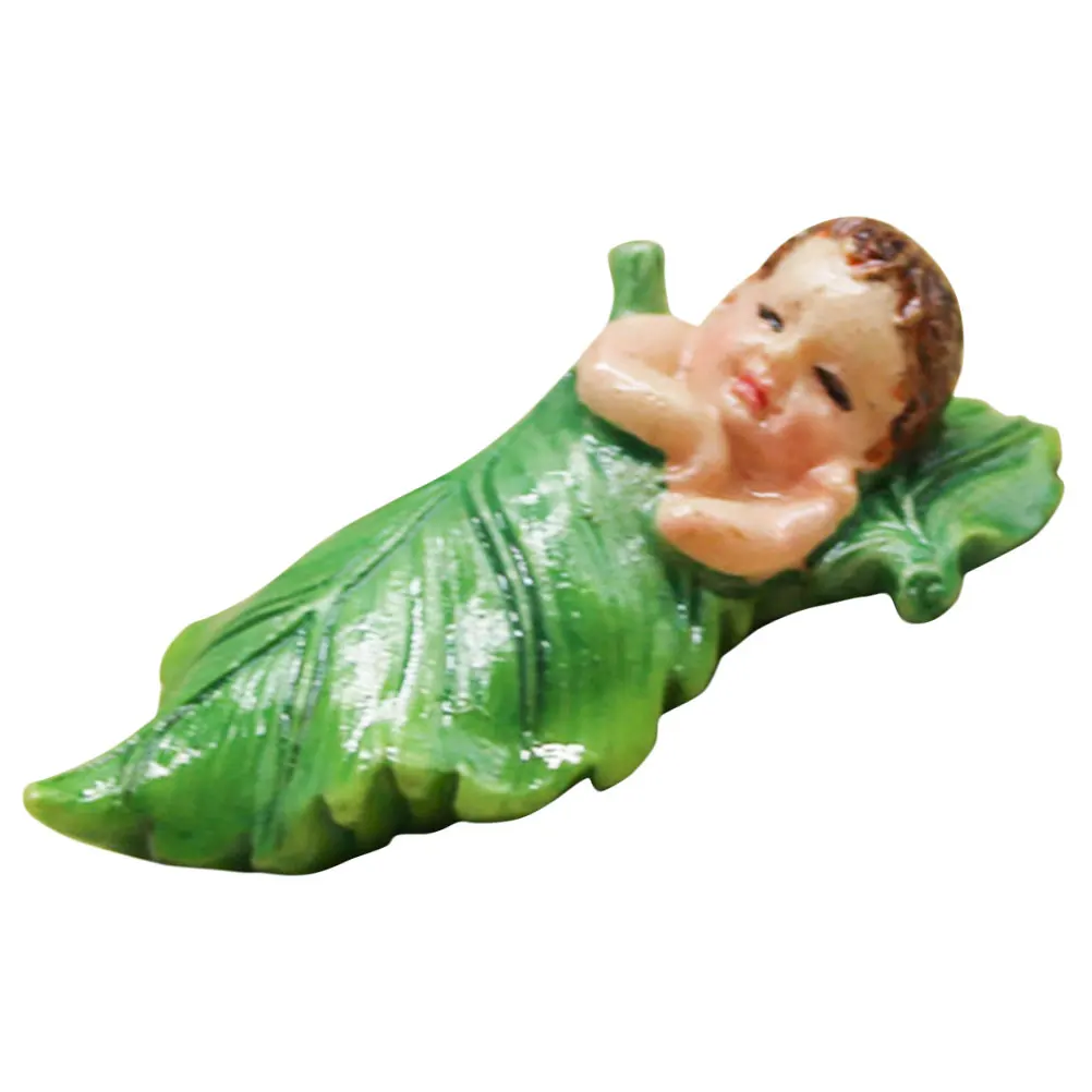 

Flower Fairy Statue Planter Pot Decor Cute Resin Figurines Lifelike Garden Decoration Baby Ornament Miniature Model Yard
