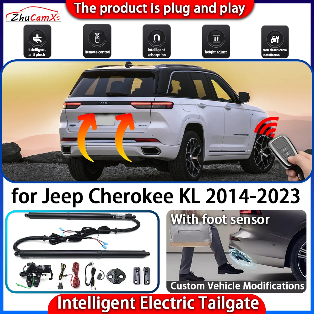 

ZhuCamX Smart Powered Tailgate System for Jeep Cherokee KL 2014-2023 Automatic Intelligent Electric Trunk Lift Control Kit