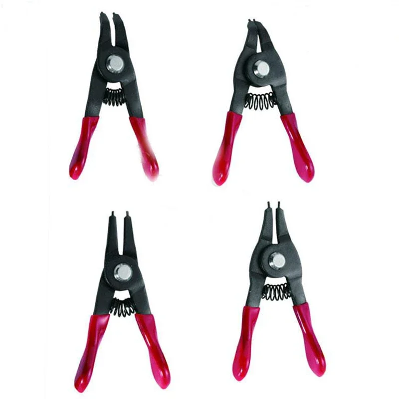 4 Pc Mini Circlip Snap Ring Pliers Set Ext Int New Tool Automotive Repair Engine