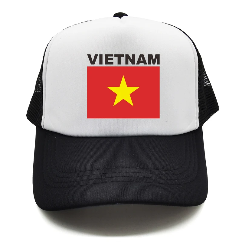 Vietnam Trucker Cap Summer Men Cool Country Flag Hat Baseball Caps Unisex Outdoor Mesh Net Caps