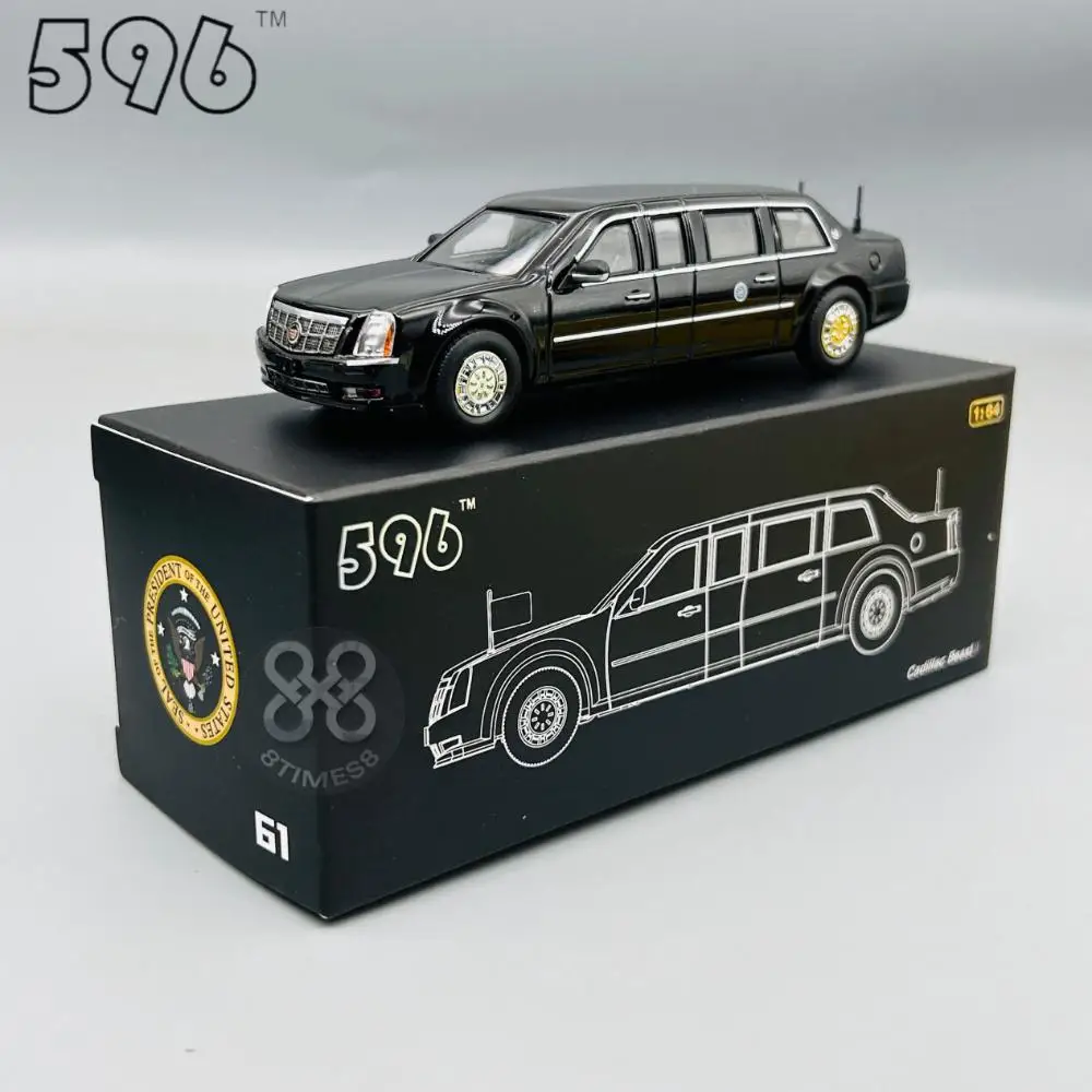 

596 1/64 Presidential Limo The Beast Alloy Racing Car Diecasts & Toy Vehicles Car Model Miniature Scale Model Car For Children