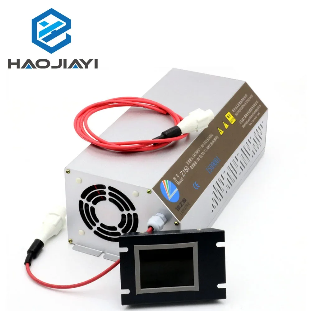 HAOJIAYI Z150 PFC Function Co2 Laser Power Supply For Laser Engraving Cutting Machine 130-150W Co2 Laser Tube