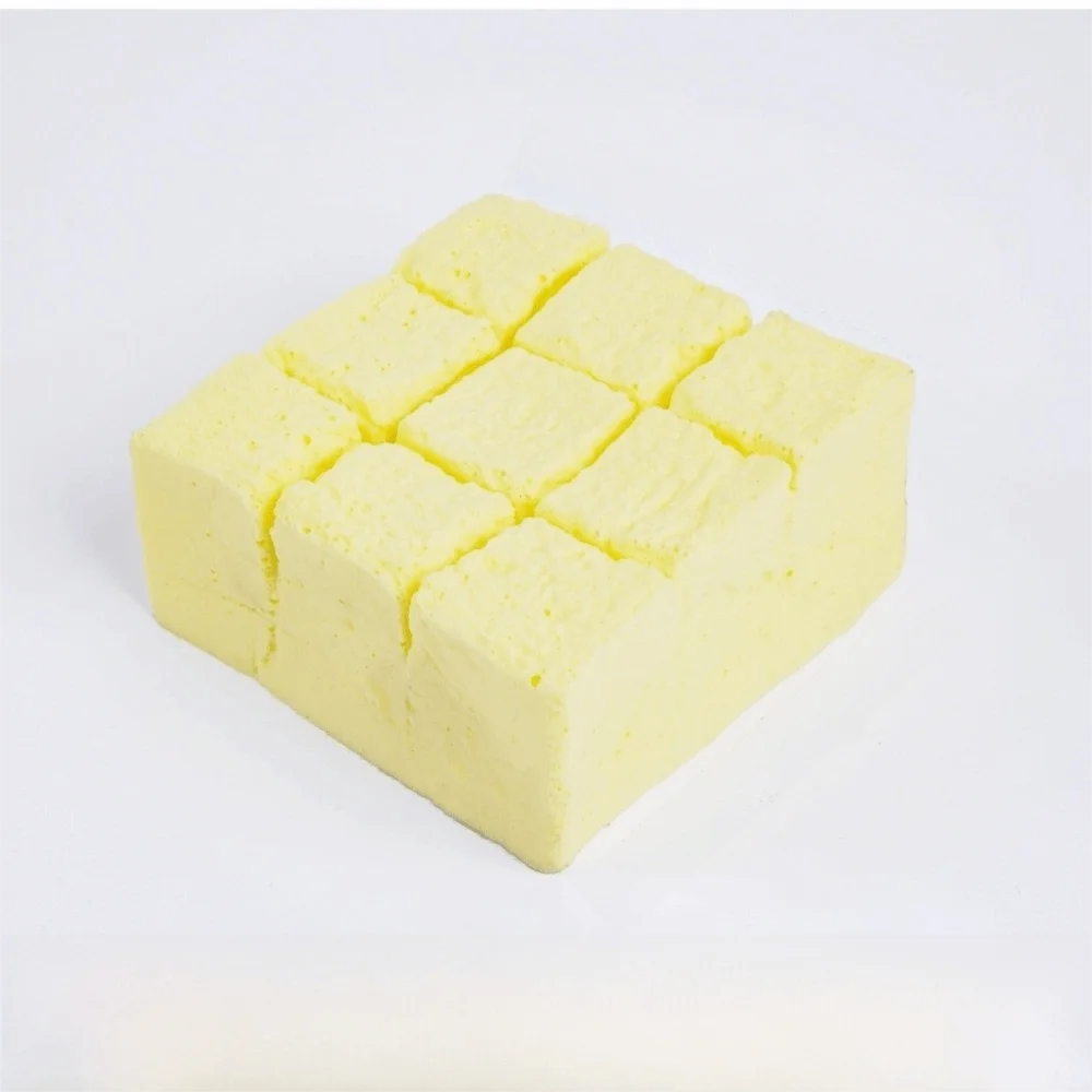 Soft Slow Rebound Cheese Squeezable Toy Non-Toxic Wet Soft Tofu Squeezable Toy Mochi Safe Healthy Simulated Bread Pinch Toy