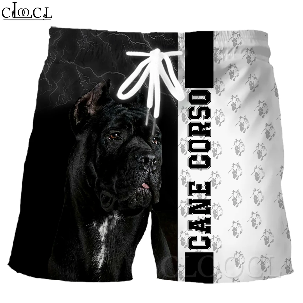 

CLOOCL Men Shorts 3D Graphics Animal Cane Corso Printed Beach Shorts Summer Male Sweatpants Teenager Casual All-match Shorts