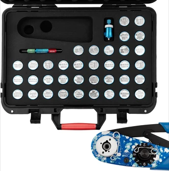 8つのインデント圧着工具キット,m22520 2 01シリーズ,37ポジショナー付きクリンパ,ゲージg125