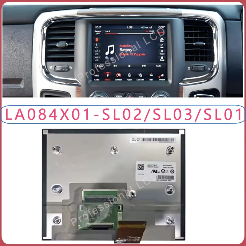 LA084X01-SL01 LA084X01-SL02 LA084X01-SL03 Original New 8.4 inch LCD Display Screen For Chry-sler J-eep Compass 2018 VP4R 2017-21