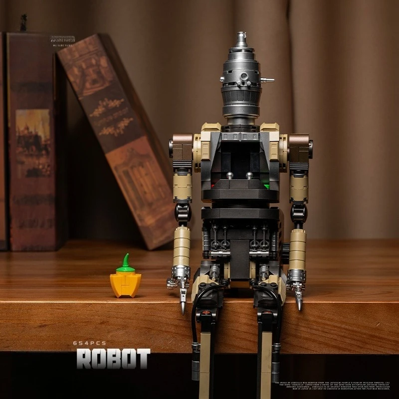 Série de filmes 654 pçs moc blocos de construção conjunto brinquedos criativos montagem robô figura modelo meninos tijolos educativos diy presente aniversário