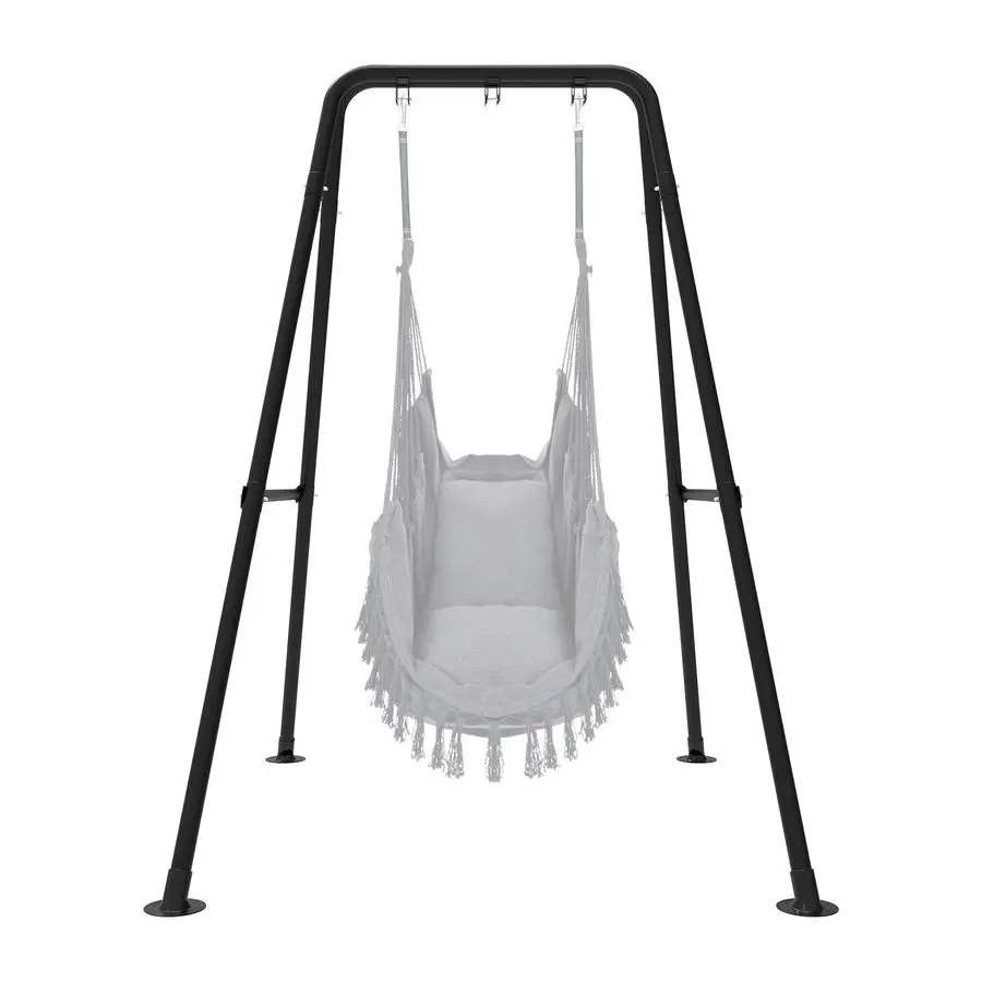 

Gear Swing Stand, Max Load 330lbs, Heavy Duty ,Outdoor or Indoor Hanging Hammock Chair Stand only,Hammock Chair not IncludeBlack