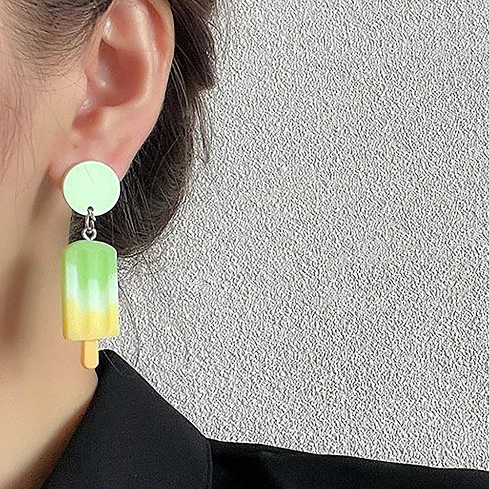 

Popsicle Ice Cream Pendant Ornaments Charm Necklace Accessories Small Colorful Resin Jewelry Charms