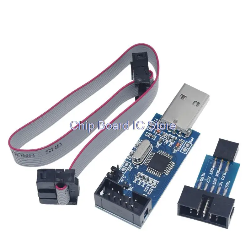 Imagem -05 - Programador Oficial Usbasp Avr Isp Usb Usb Asp Atmega8 Atmega128 Suporte Win7 64 Placa