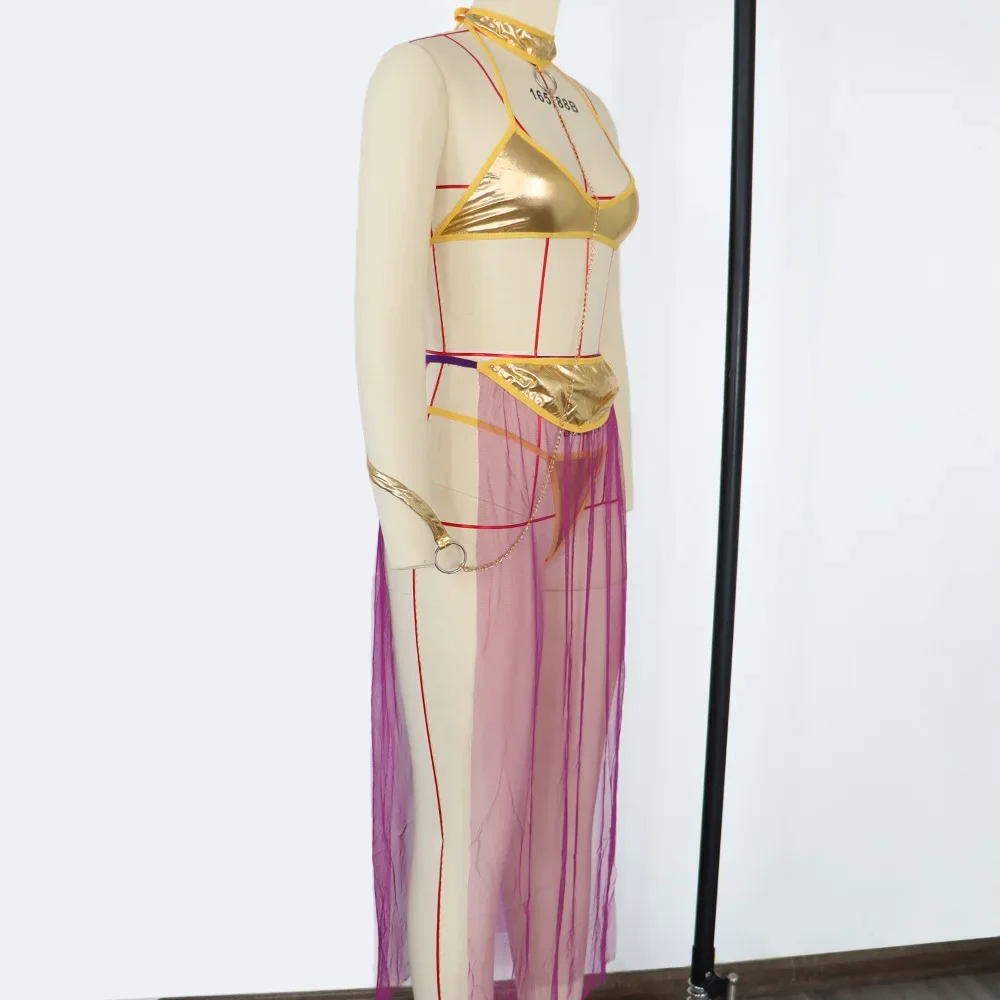 امرأة مثير مجموعة الملابس الداخلية شبكة صيد السمك المثيرة الملابس تأثيري بيكيني Ropa الخيال Lenceria الساخن Dancewear متجرد الملابس مثير ازياء #4