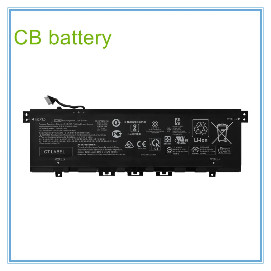 Original quality battery for 13 13-ah 13-ag x360 13-ag KC04XL HSTNN-DB8P L08544-2B1 L08544-1C1 15.4V 53..2Wh