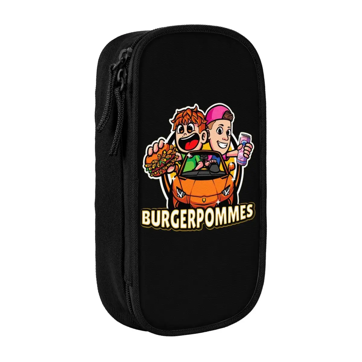 Burgerpommes Icrimax Pencil Case Kawaii Y2k Anime Canvas Pencil Pouch Boy Girl Lovely Large School Pencil Cases Stationery