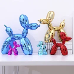 Resin Balloon Dog Sculpture Home Decor Table Decoration and Accessories Office Nordic Animal Decorative Sculptures and Figurines