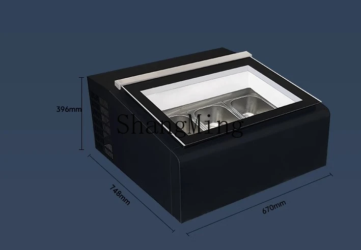 Vetrina per gelato ZYY piccolo congelatore per gelato self-service commerciale da tavolo