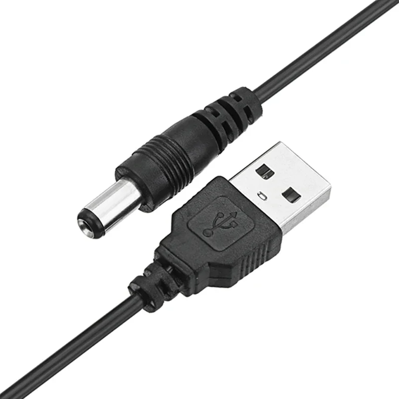 1m 5V USB To DC Power Charging Cable Charge Cord 5.5x2.1mm Plug 5V 1A Power Charging Cable for LED Strip TV Backlight Tape Light