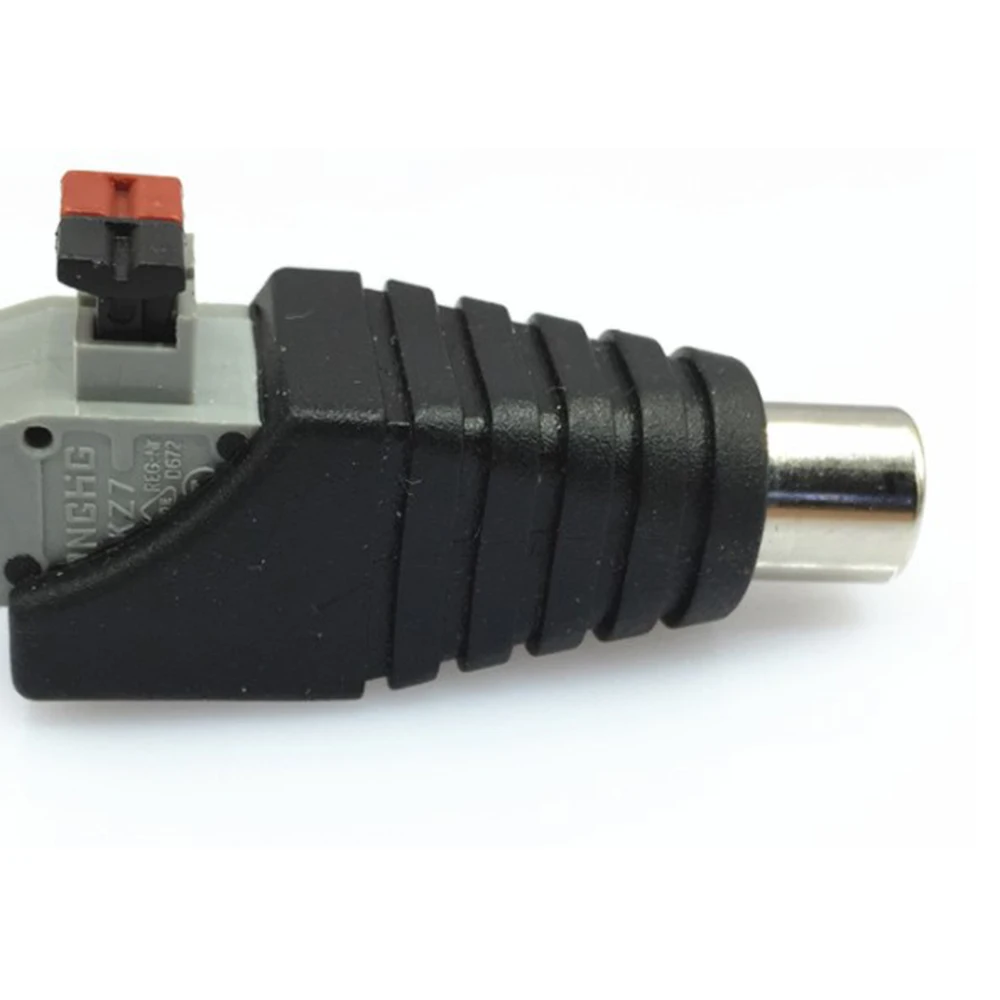 

RCA Male Connector Adapter Plugs for Speaker Wire Cable Professional Appearance Reliable Connection (80 characters)