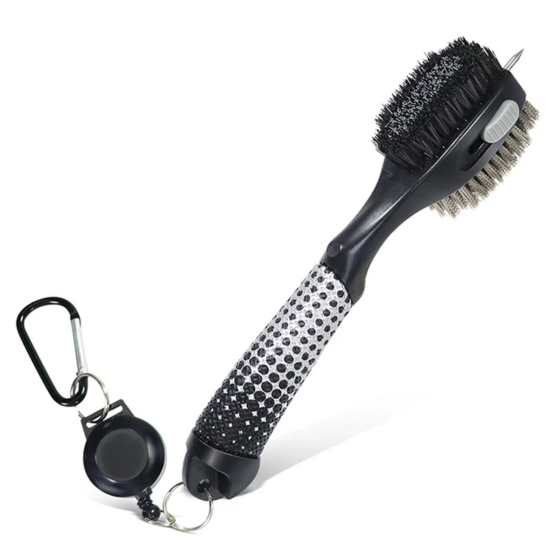 1 Pcs Groove Cleaner With Magnetic Keychain Oversized Golf Brush Head Golf Cleaner