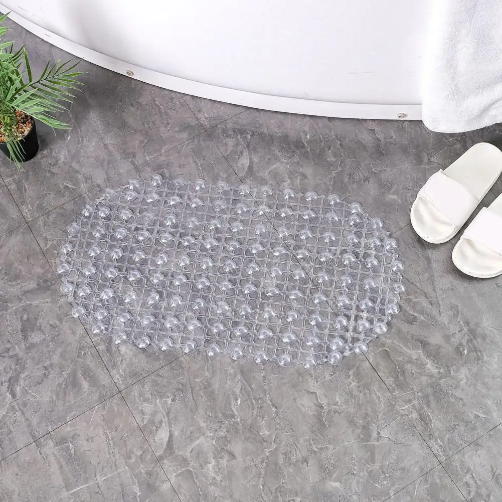 Non Slip Bath Mat Non-slip Suction Cup Bath Mat Machine Washable Bathroom Rug with Drain Holes Anti-skid Tub Shower Floor Safety