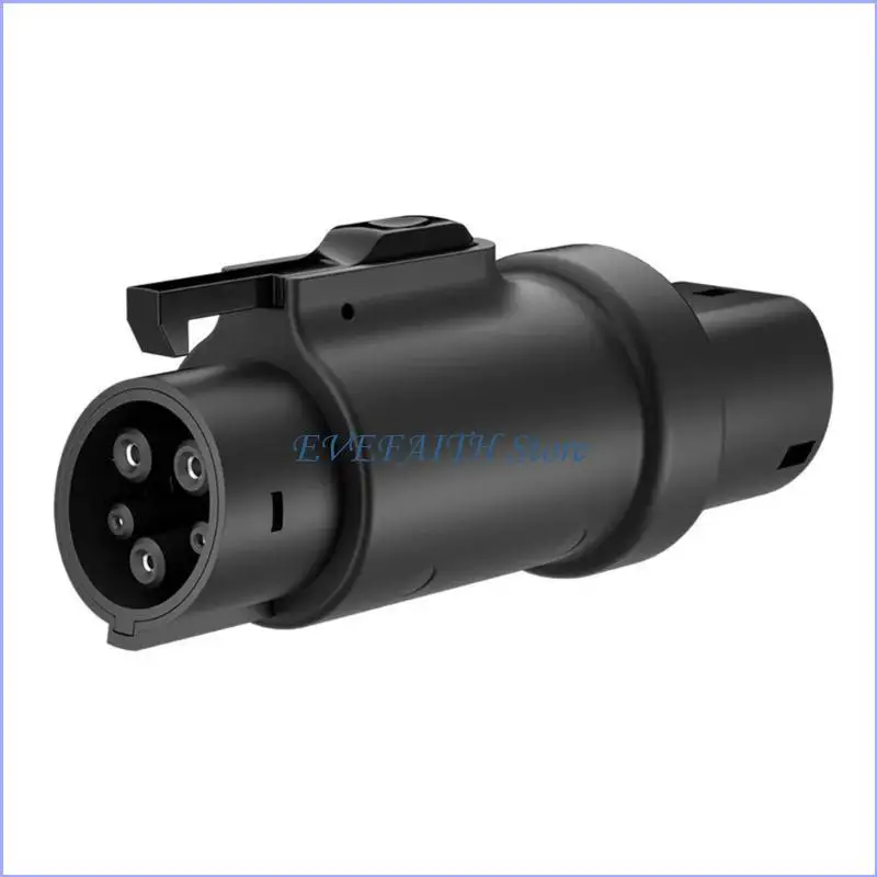 

124B High Performances Charging Adapter Converter, 32A Type 2 to Type 1 with Multiple Safety Features, for Electric Vehicles