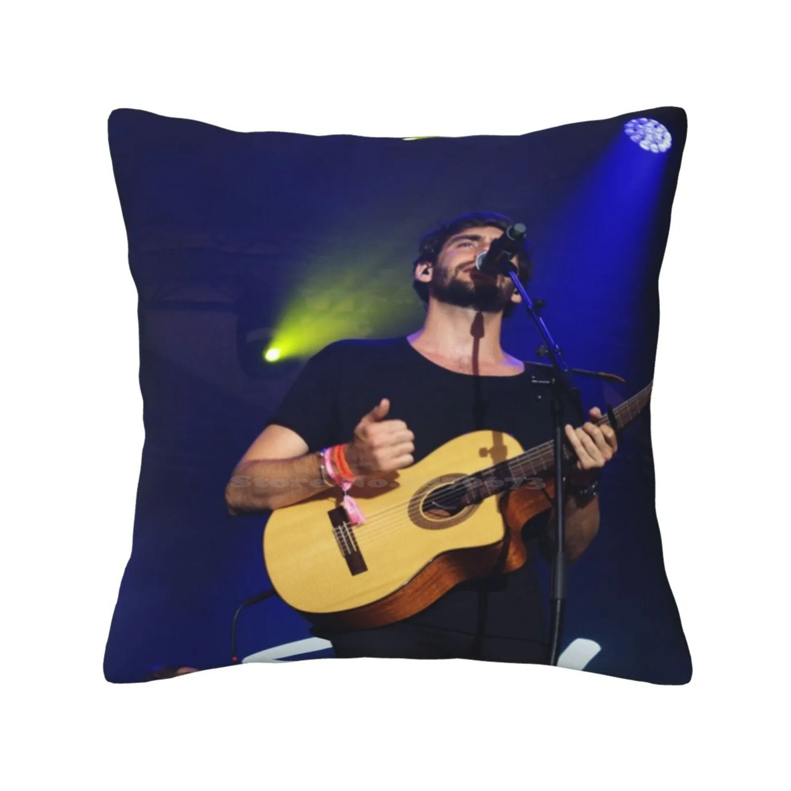 Alvaro Soler Funny Cute Decor Square Pillowcase Concert Music Singer Colors Share Festival Alvaro Soler