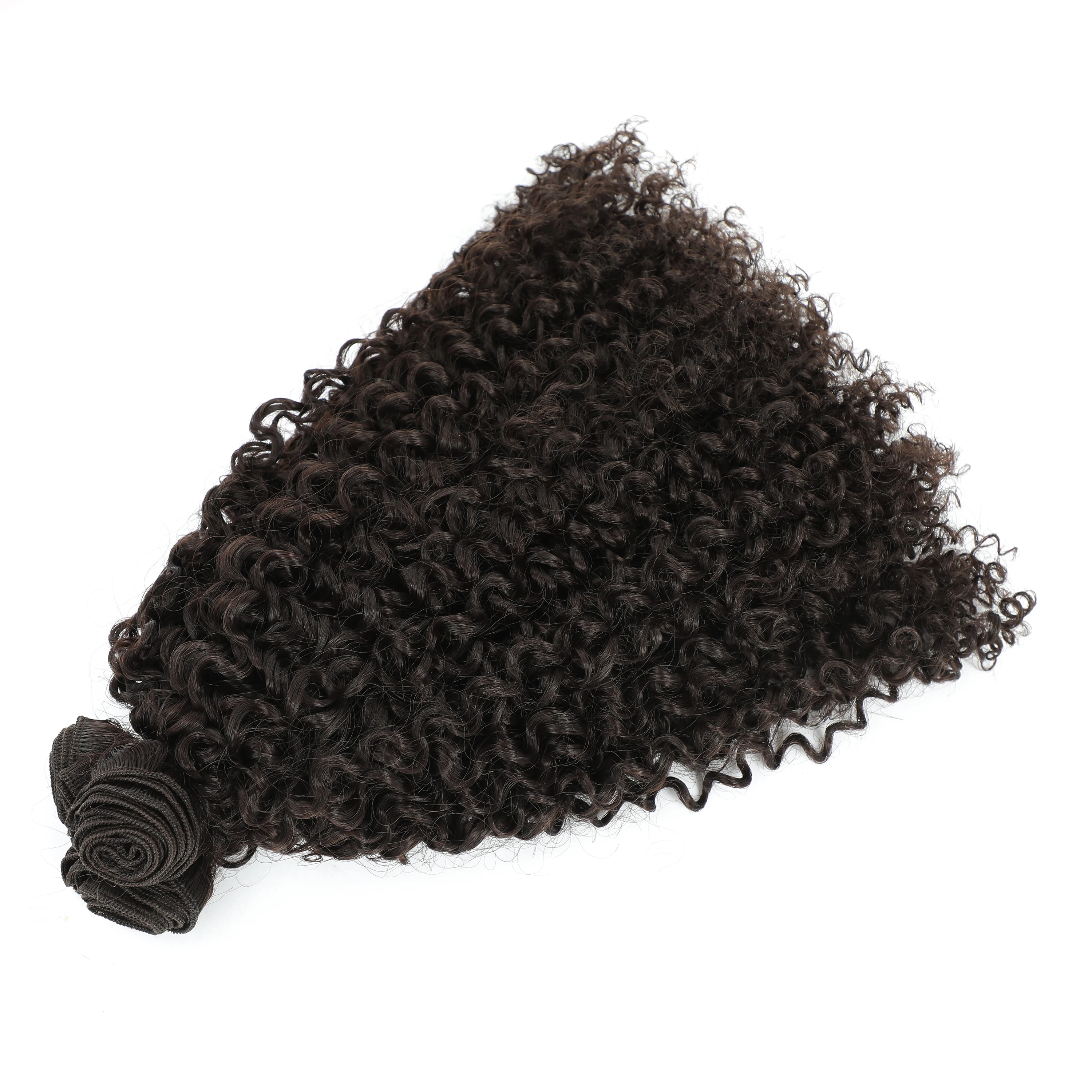 fro Kinky Curly Bundles 3PCS  Hair Extensions  Hair Weave Bundles Jerry Curl 12