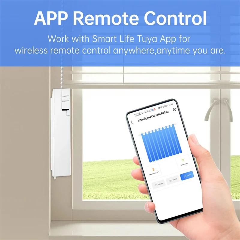 Tuya WiFi Smart Electric Shutter Roller Blind Curtain Motor with RF Remote Solar Panel Voice Control for Alexa Google Home Alice