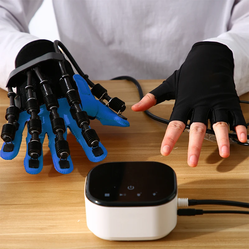 Physiotharapy Muscle Stimulator Tens Finger Exercise Training robotic hand gloves rehabilitation