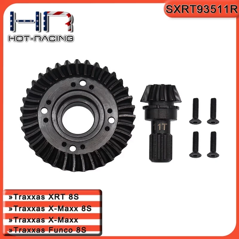 HR Traxxas X-Maxx/XRT/Funco 8S 40Cr Steel Rear Differential Pinion Gear 35T/11T