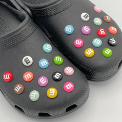 13 Stuks Nieuwe Kleurrijke Engelse Letters M Schoen Charmes Voor Klompen Diy Onderdelen Aanpassen Kid's Slippers Schoen Knop decoratie Accessoires