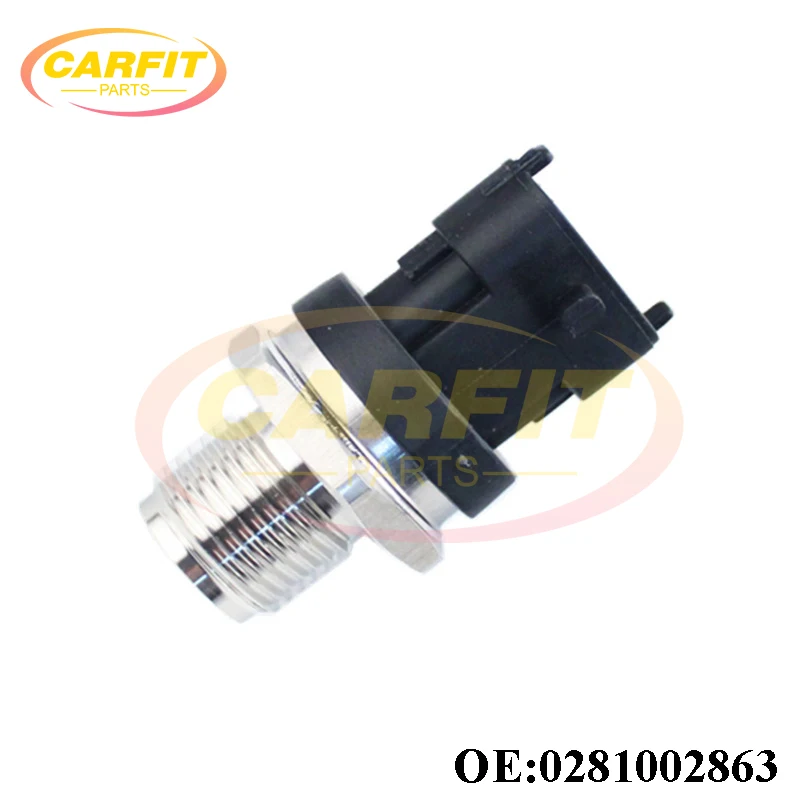 High Quality OEM 0281002863 31401-4A400 314014A010 Fuel Pressure Sensor For Hyundai Kia 1.5 1.6 1.7 2.0 2.2 2.5 CRDi Auto Parts