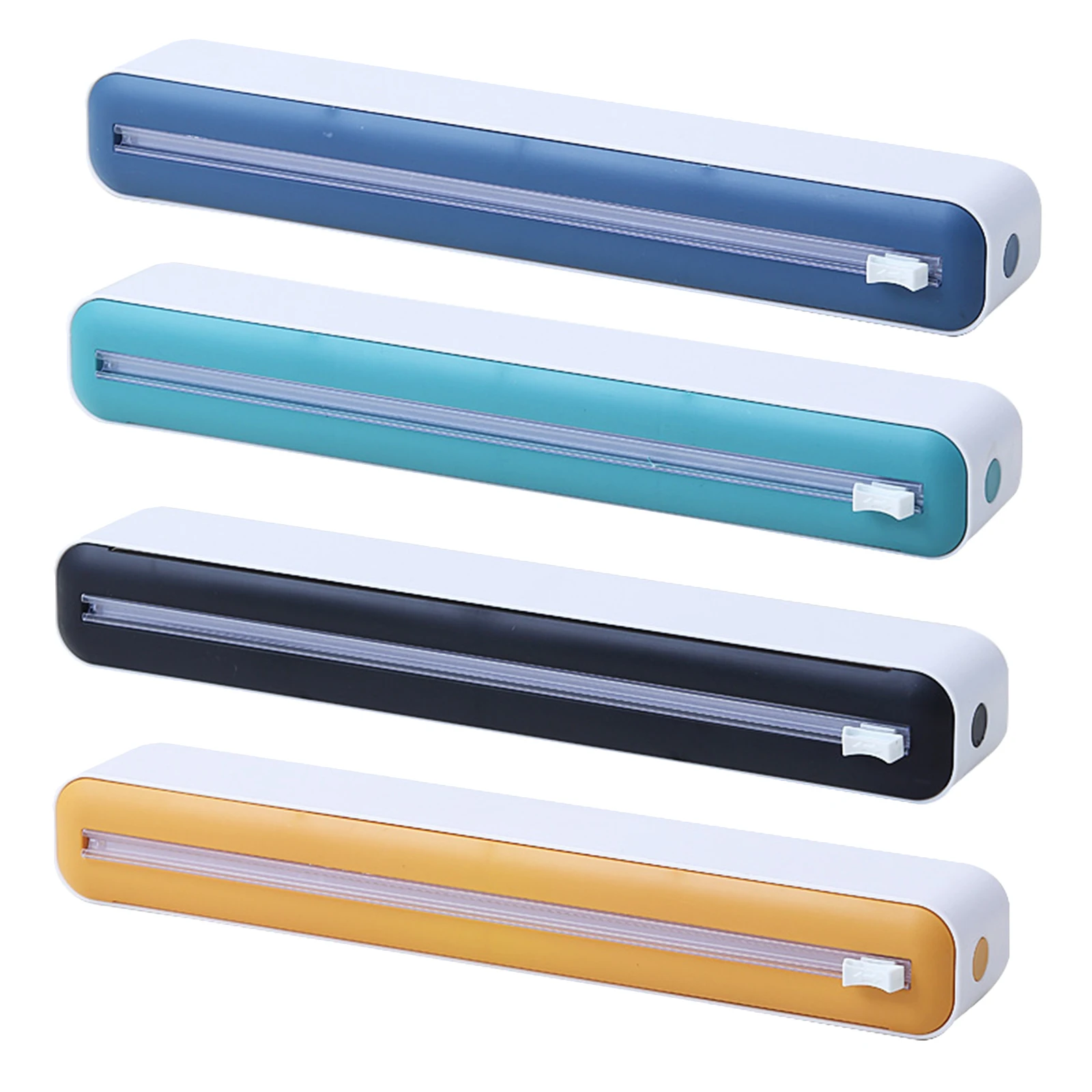 Waterproof Saran Wrap Dispenser with Slide Cutter Food Cling Film Wrap Dispenser for Food Packaging in Restaurant