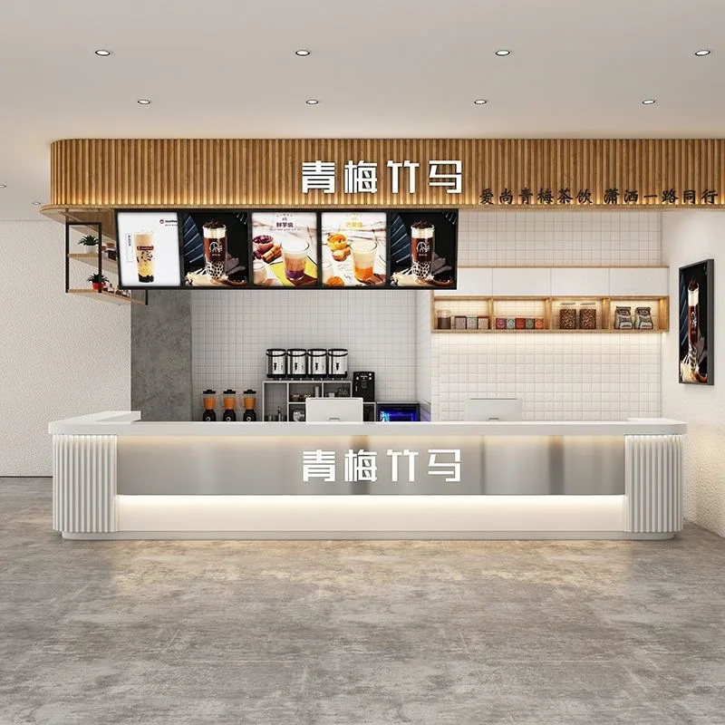 Milk tea shop cafe bar fruit dessert shop supermarket checkout page